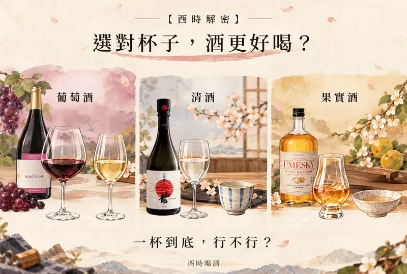 選對杯子，酒更好喝——各式酒杯與酒款